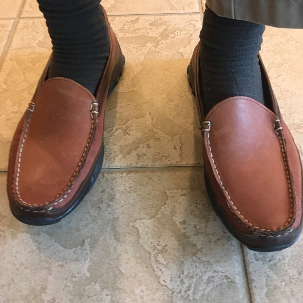 Allen Edmonds Sz 9 1/2D two tone Loafers NWOT